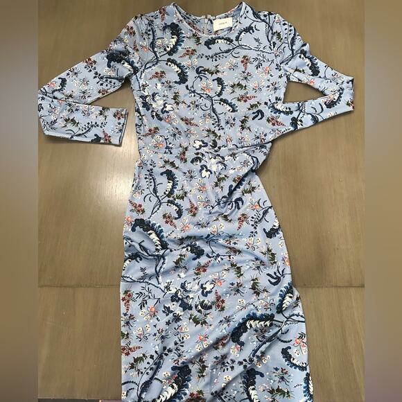 ERDEM Allegra Floral Print Long Sleeve Sheath Dress - Picture 11 of 12